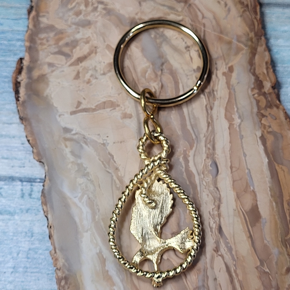 Gold Eagle Keychain - Picture 2 of 9